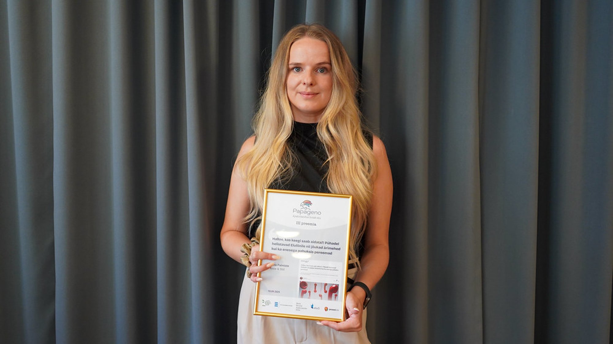 Anne & Stiili tegevtoimetaja Riina Palmiste pälvis eluväärtustava loo eest Papageno preemia