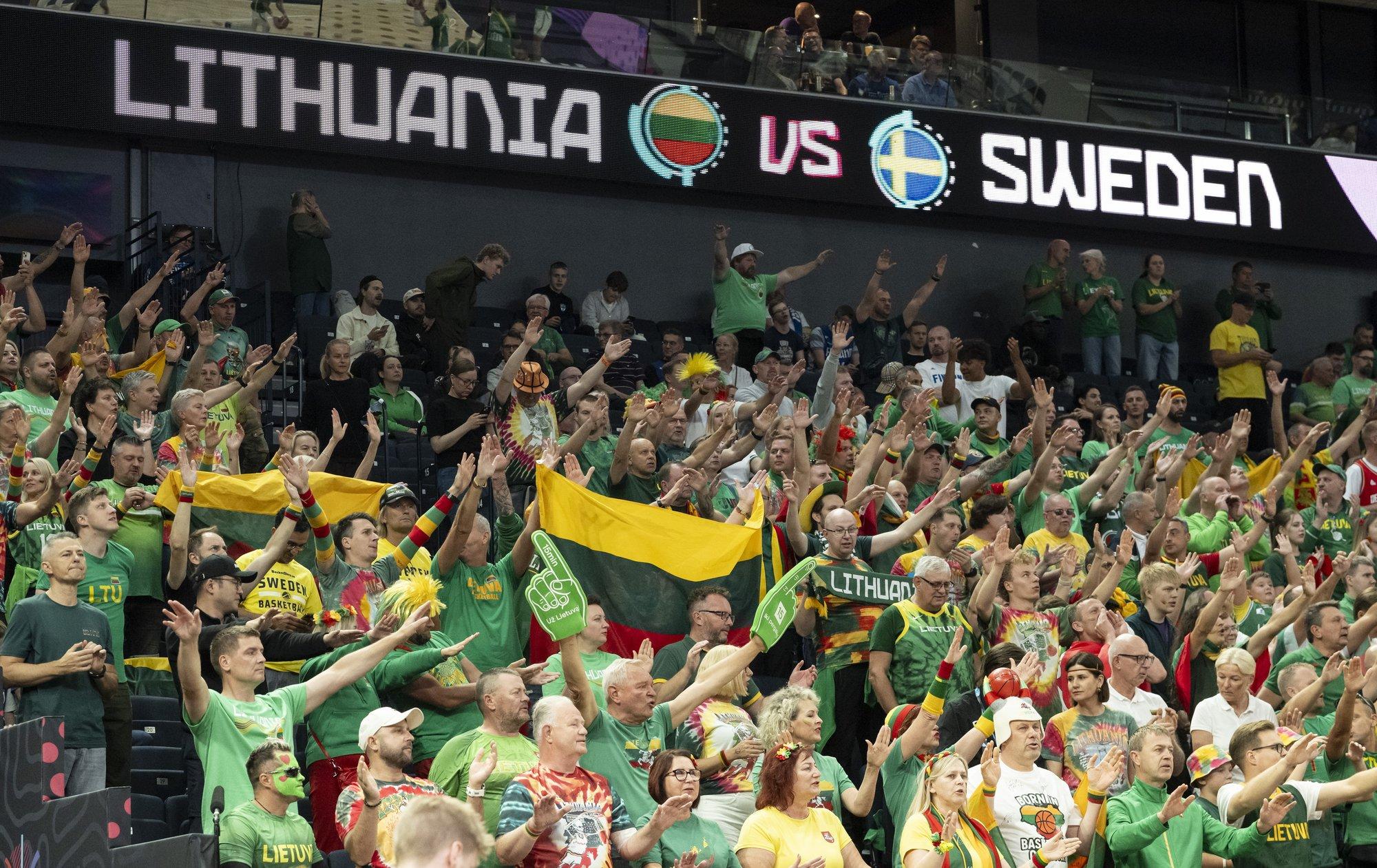 Leedu korvpallikoondis saab EMi veerandfinaalis Kreekaga nautida suurt kodupubliku toetust