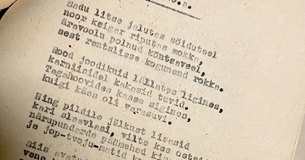 ELU25 ⟩ Üllatav leid ajaloost: «... ja pildile jälkust lisasid, kari slaavlasi, vilte kes ostsid» Kalju Lepik 105