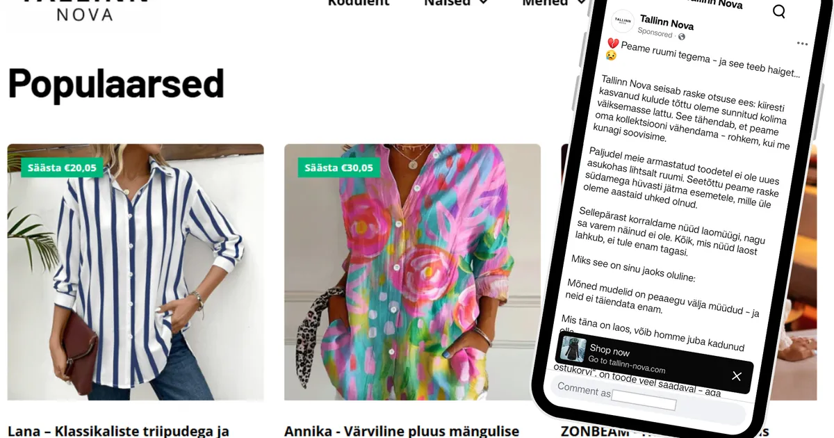 KUVATÕMMIS ⟩ Olematut kaupa pakkuv asukohariigita veebipood tõmbab endiselt eestlasi õnge