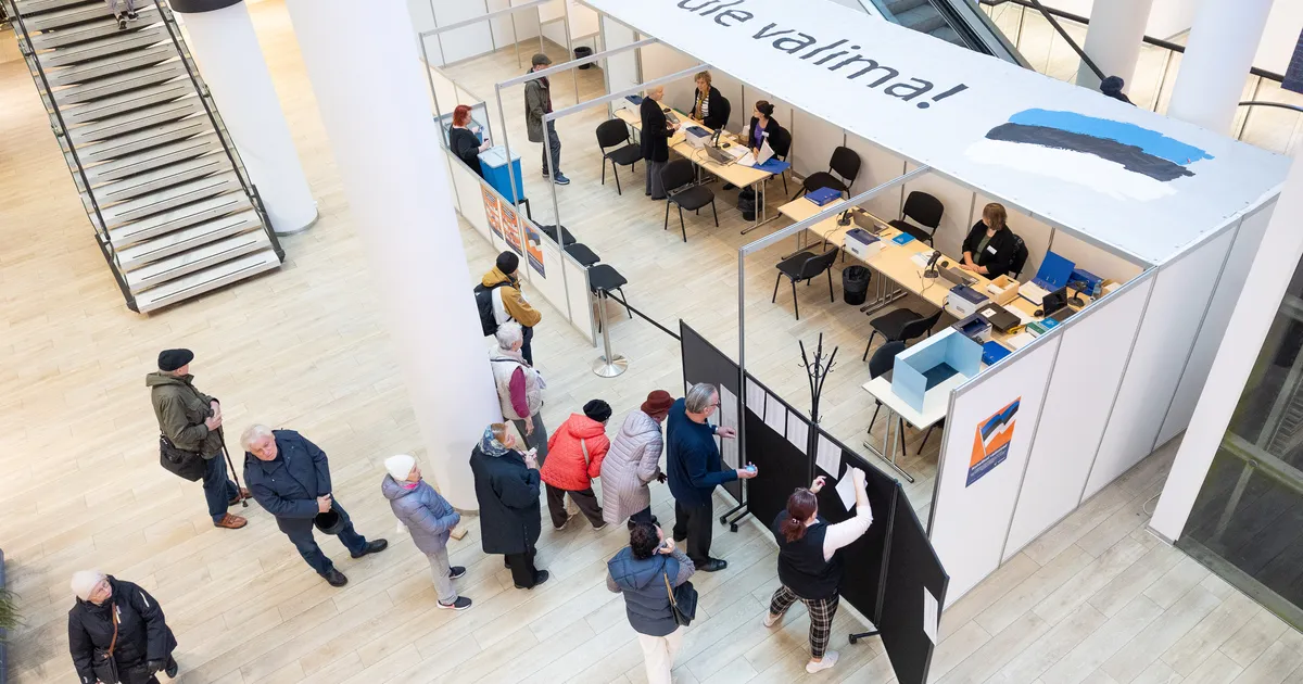 FOTOD ⟩ «Mul oli kerge valida». Valimisjaoskonnas sai hääletamine hoo sisse