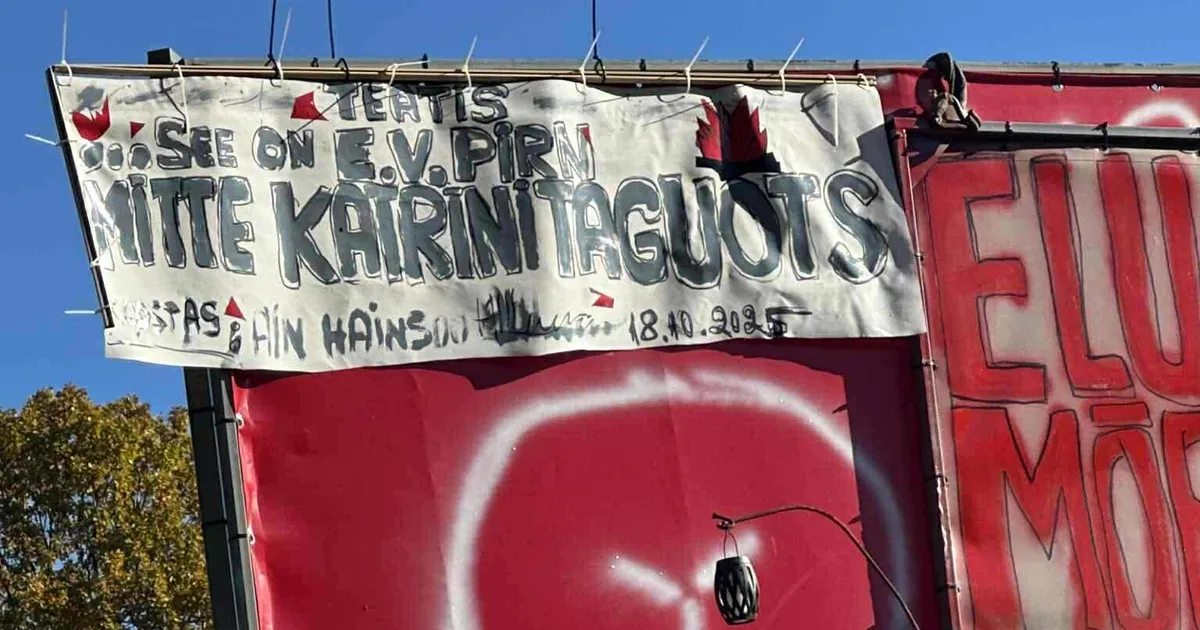Torm «Kuuuurija» saate eel: Keeni punkri ette riputati vulgaarne plakat