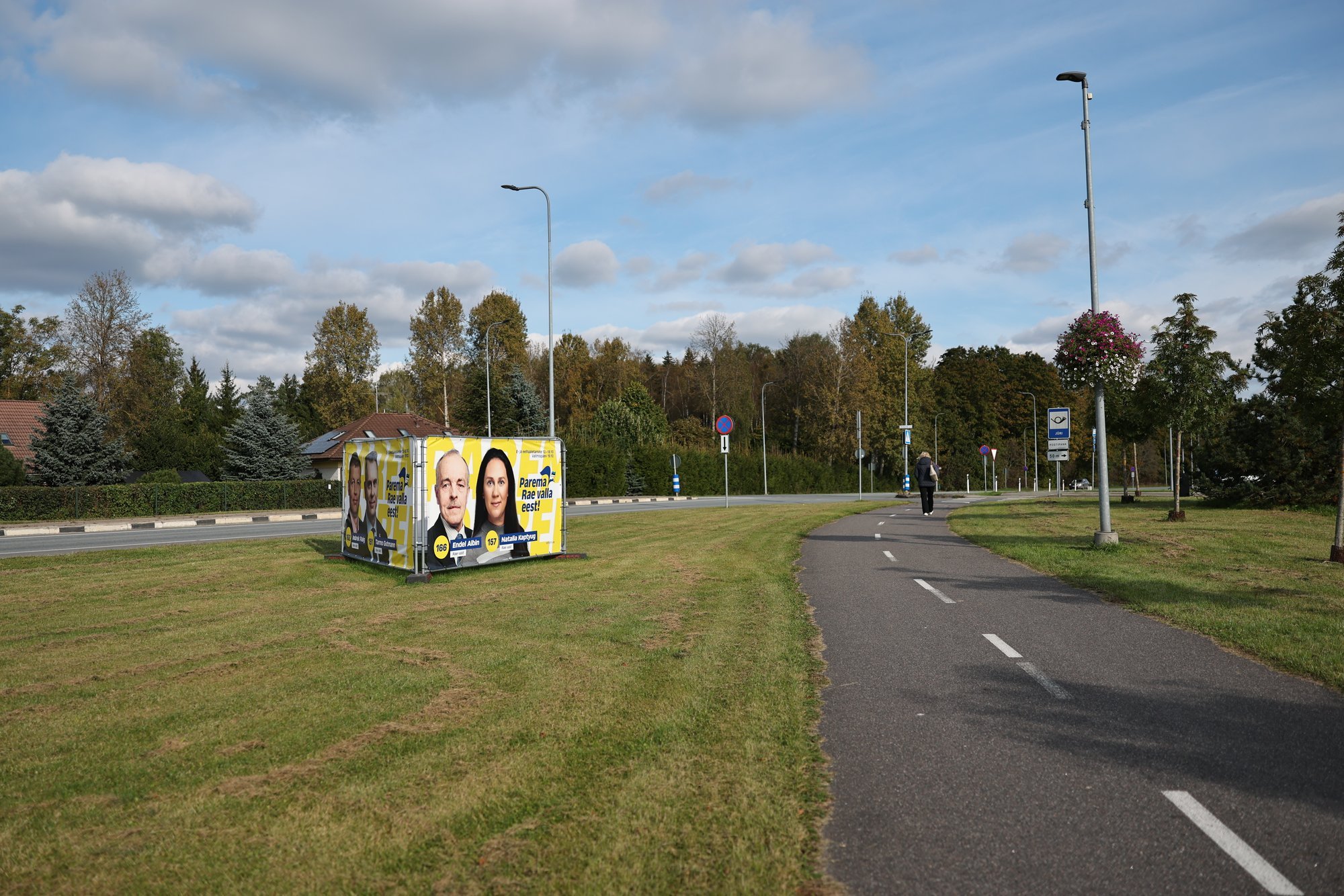 FOTOD | Rae valda püstitati ebaseaduslikult Reformierakonna valimisplakat