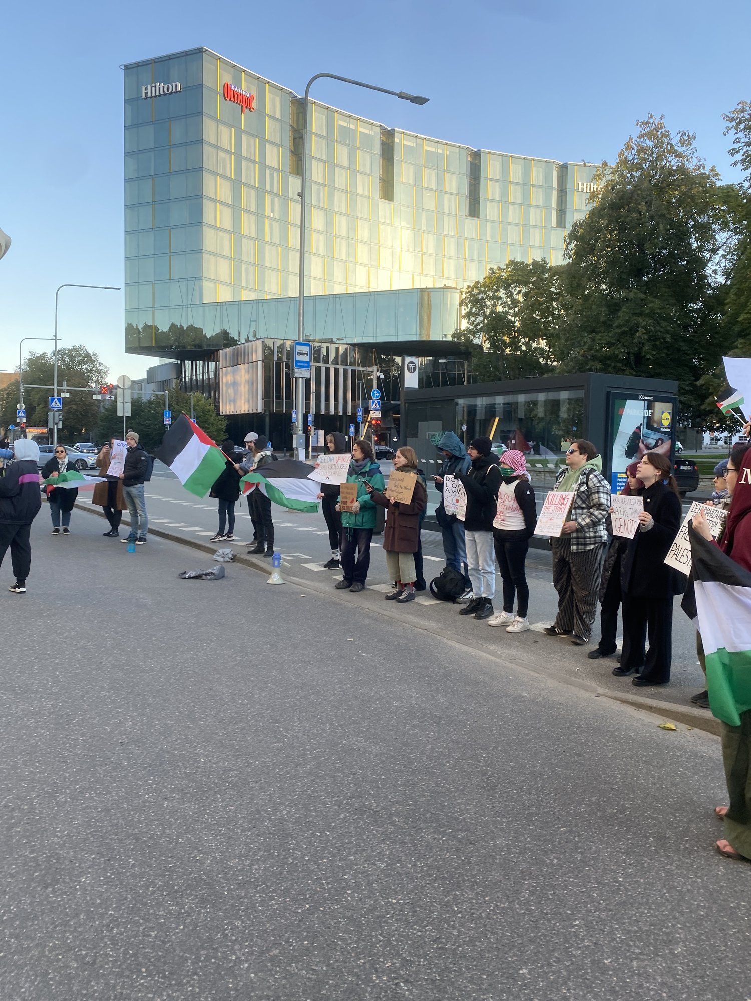 FOTOD | ERRi raadiomaja ees toimus meeleavaldus Palestiina toetuseks