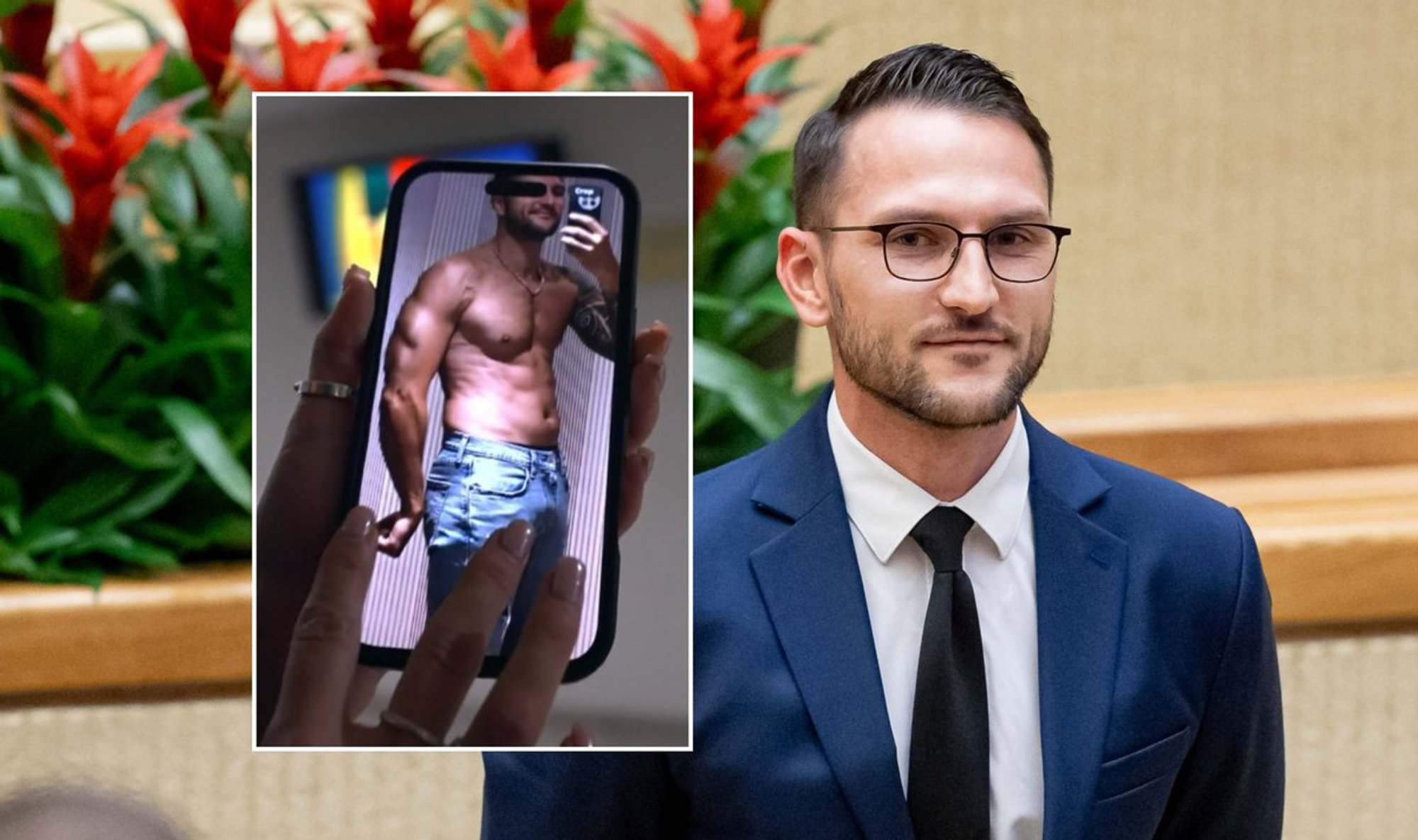 „See ei ole seimi liikmele kohane!“ Leedu poliitiku poolpaljad pildid tekitavad naiskolleegide seas elevust