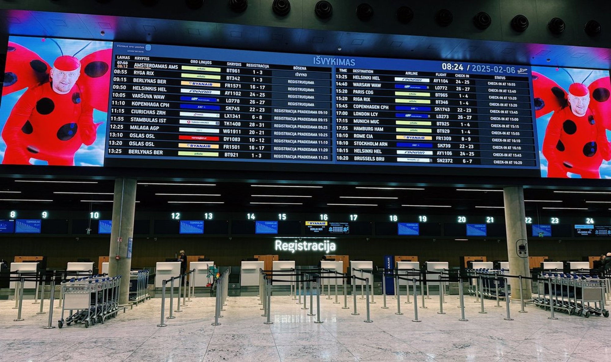 Valgevenest saabusid Leetu taas õhupallid ja Vilniuse lennuväli suleti ajutiselt