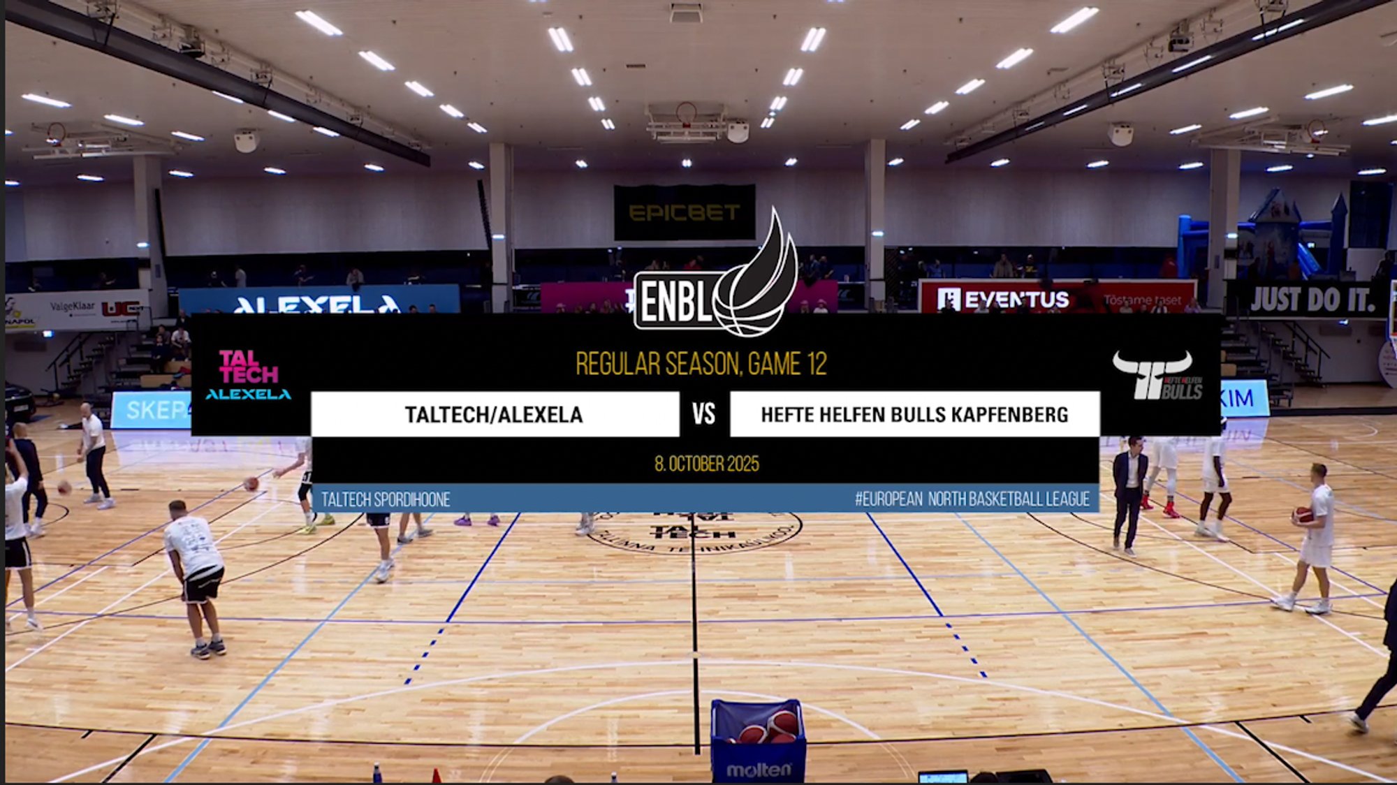 TÄISPIKKUSES | Vaata uuesti TalTech/Alexela – Hefte Helfen Bulls Kapfenberg kohtumist!