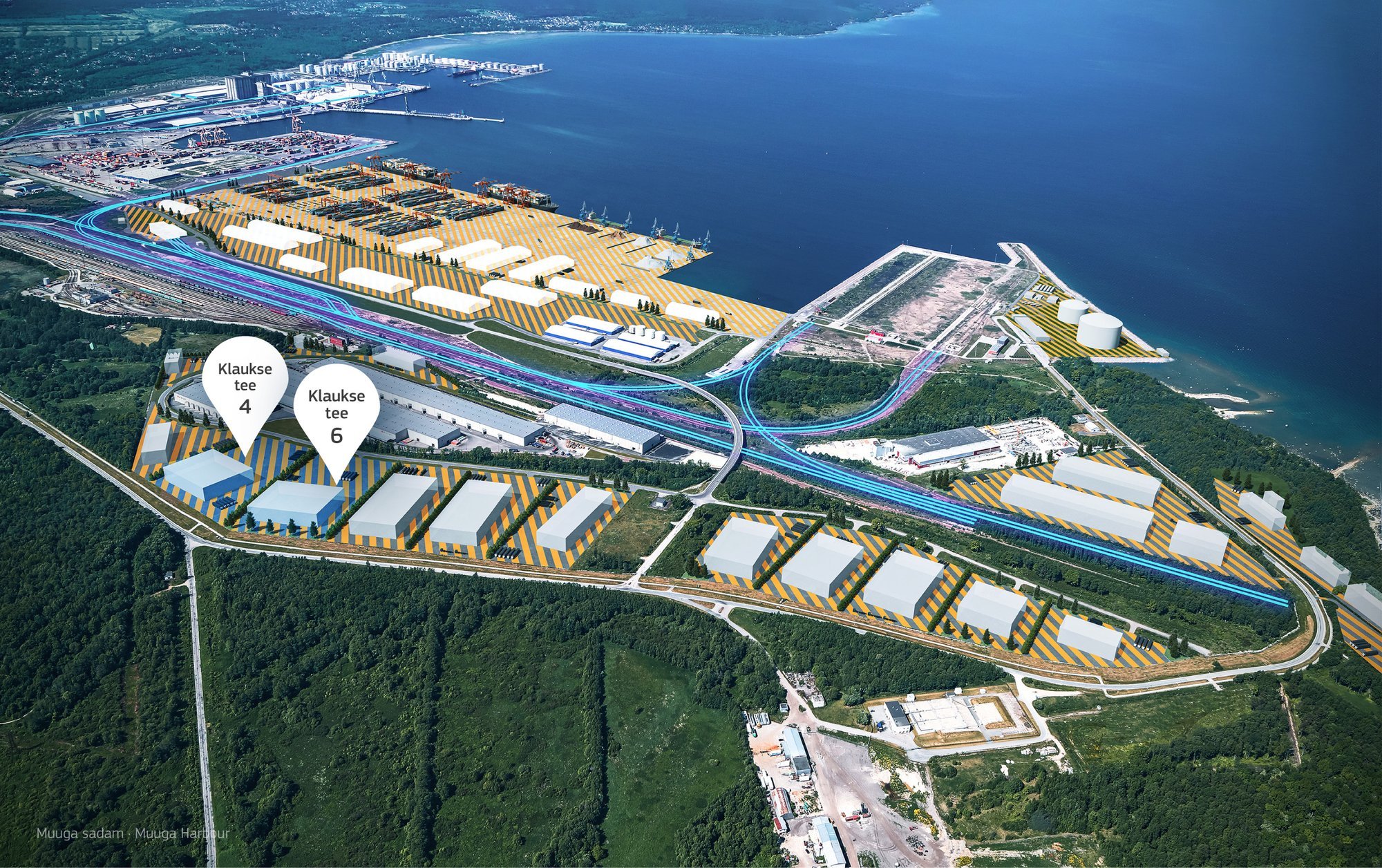 Tallinna Sadam kutsub ettevõtteid rajama tootmist Muuga sadamasse. Pakkumisel on kaks kinnistut