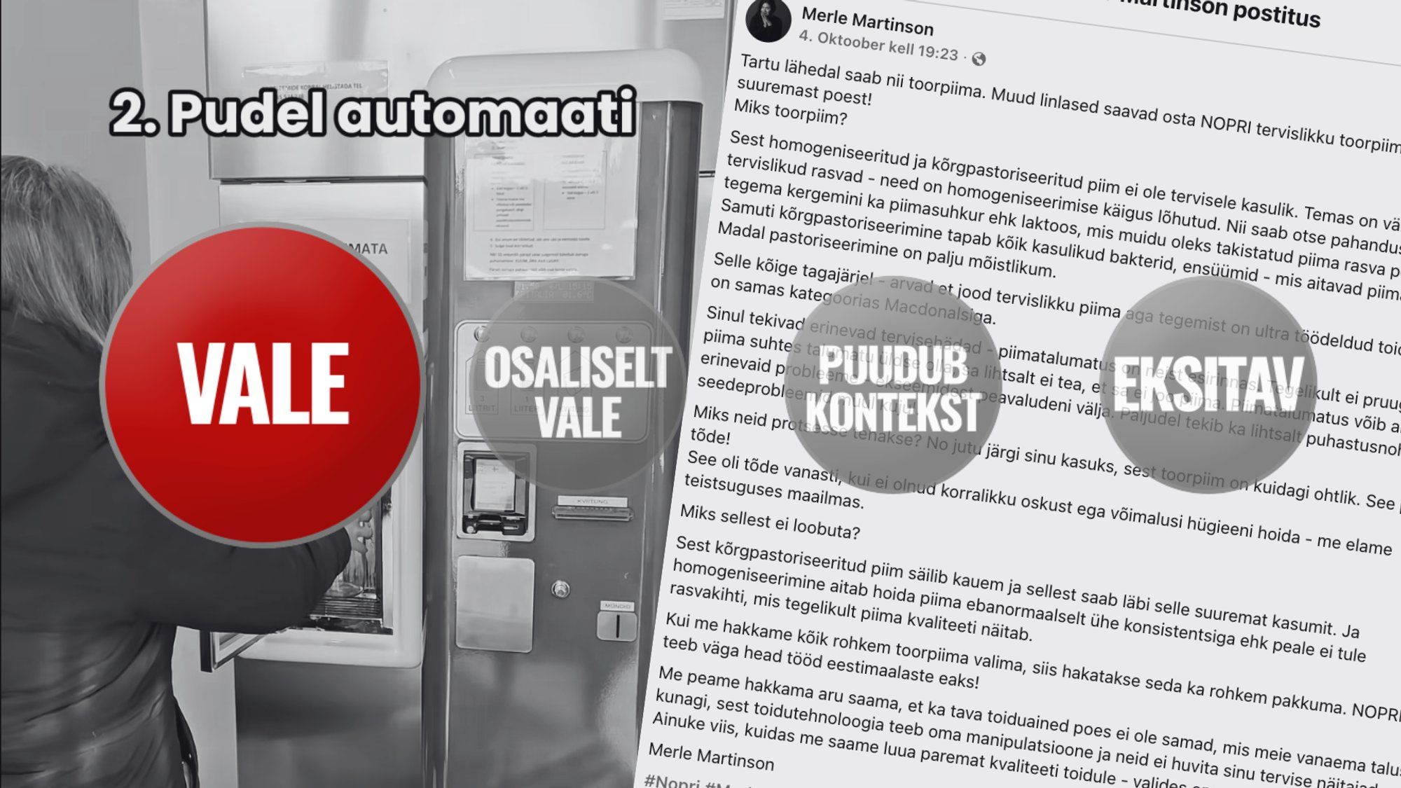 FAKTIKONTROLL | Kas toorpiim on tervisele täiesti ohutu? Ei, toorpiimaga võivad kaasneda terviseriskid