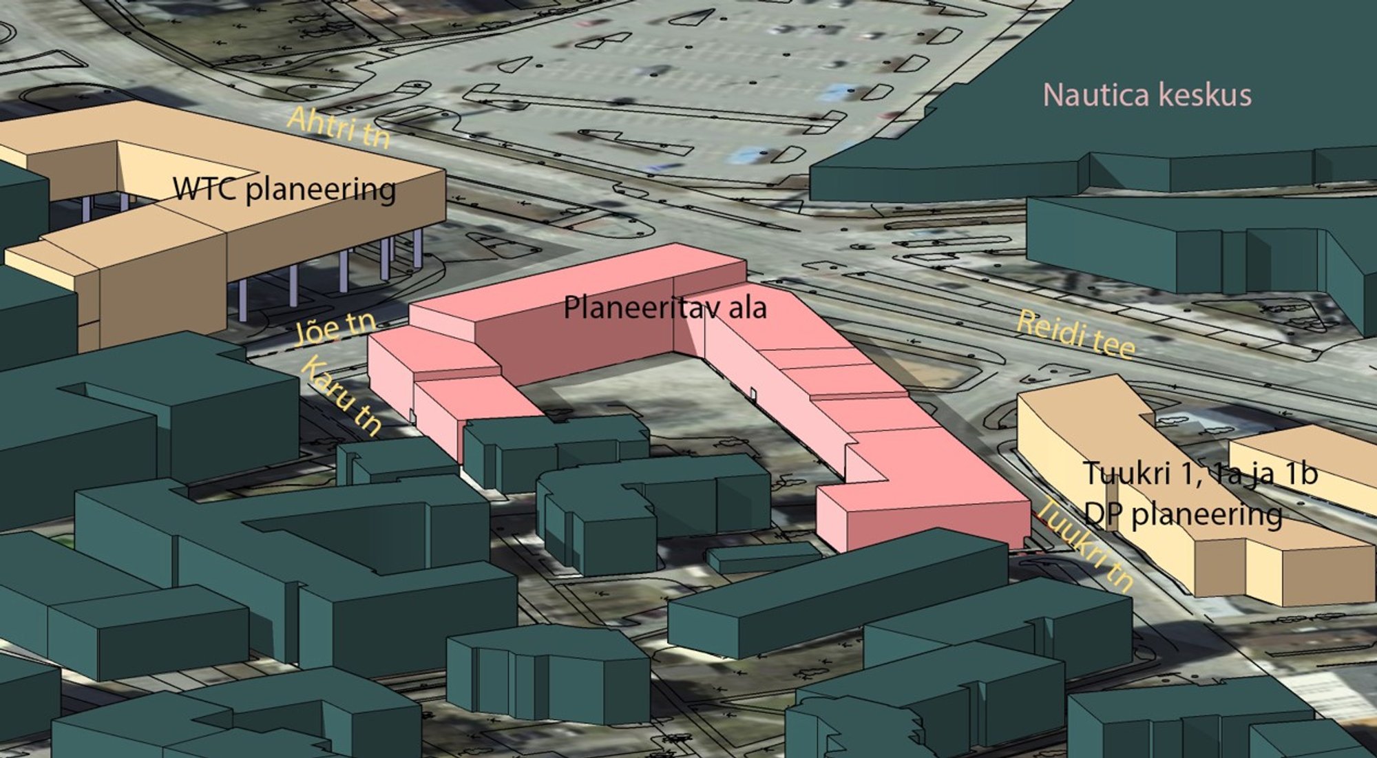 Tallinna sadama piirkonna parklad on plaan hoonestada. Uue ilme saaks Tuukri, Jõe ja Karu tänav