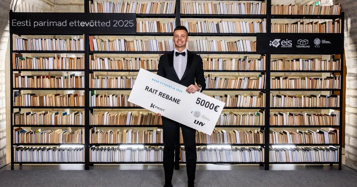 Aasta nooreks ettevõtjaks kuulutati trükitööstuse eduloo vedaja Rait Rebane