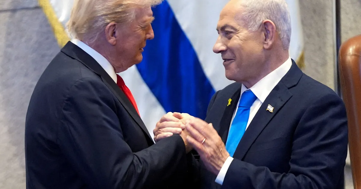 Trump palub Iisraeli presidendil Herzogil Netanyahule armu anda