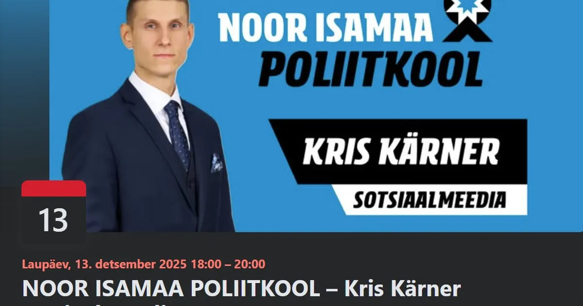 Isamaa noortekogu kutsub end koolitama skandaalse sisulooja Kris Kärneri