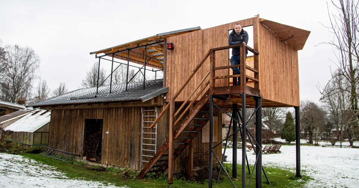 FOTOD, VIDEO ⟩ Hobiastronoom pani oma aeda püsti observatooriumi