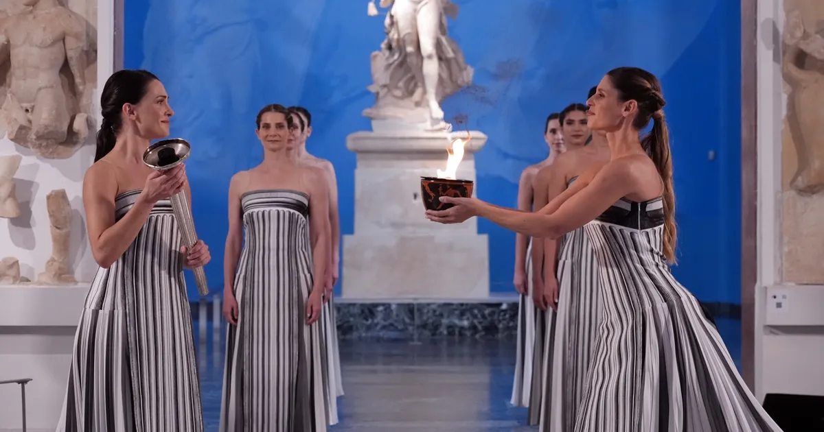 VIDEO ⟩ Olümpiatule süütamine toimus tavapäratul moel