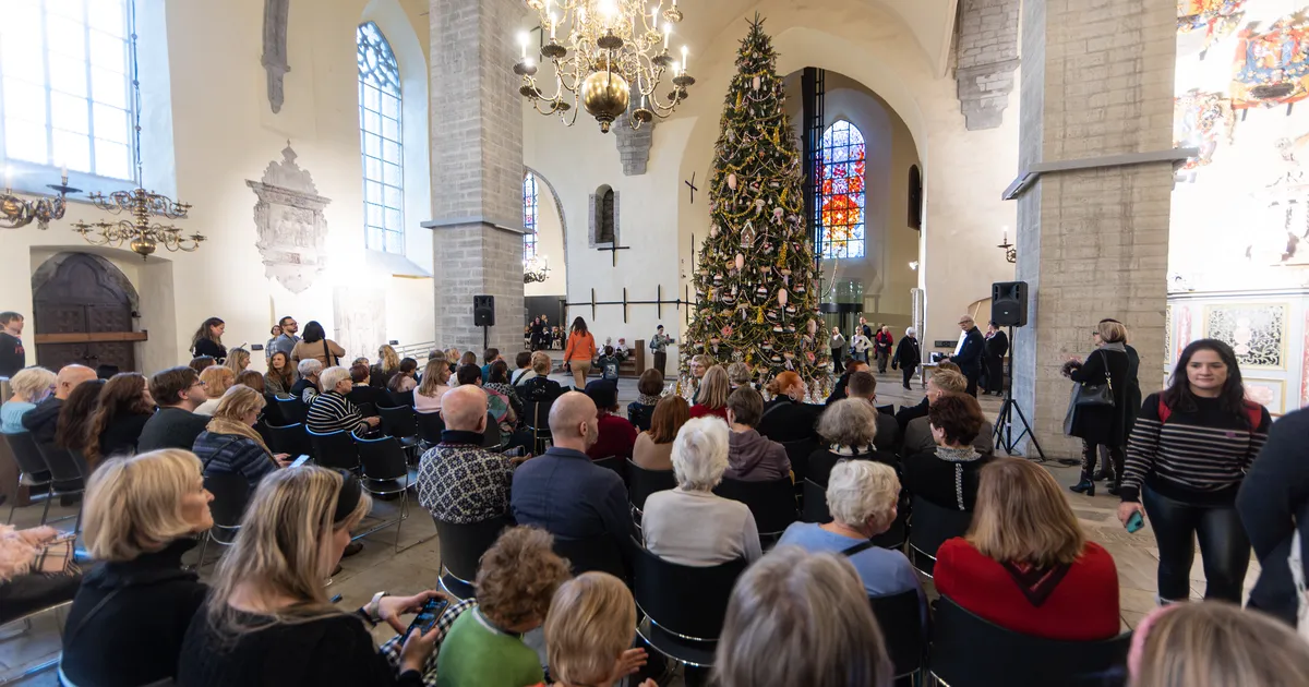 GALERII ⟩ Vaata, milline on Niguliste traditsiooniline jõulukuusk sel aastal