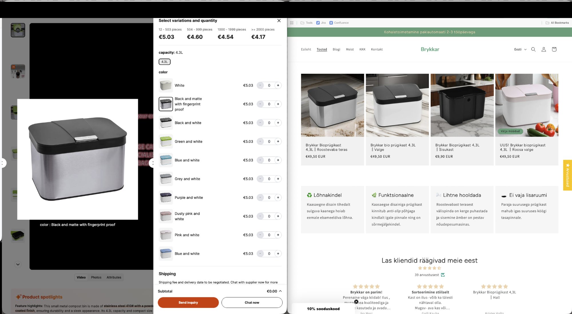 LUGEJA KÜSIB | Miks maksab välismaa veebipoes kümme korda odavam prügikast Eestis 50 eurot?