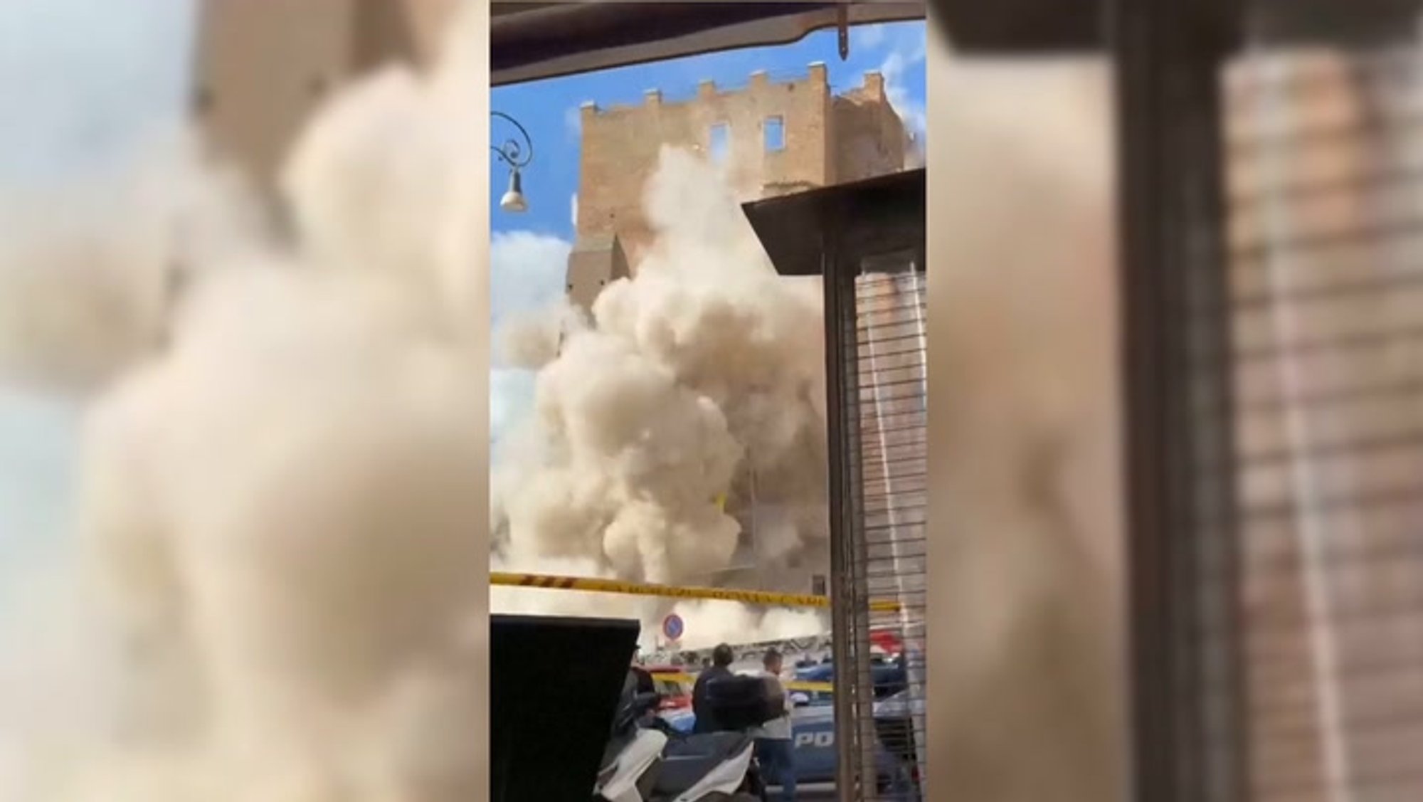 VIDEO | Roomas varises osaliselt sisse keskaegne torn ja hukkus tööline