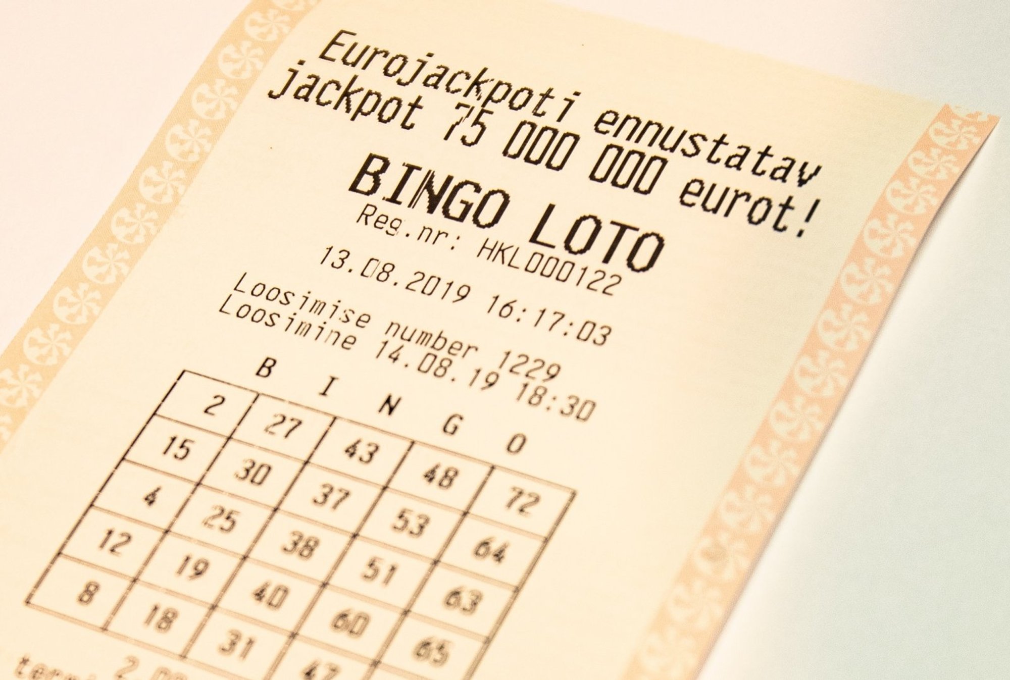 Bingo loto jackpotiga võideti ligi 450 000 eurot
