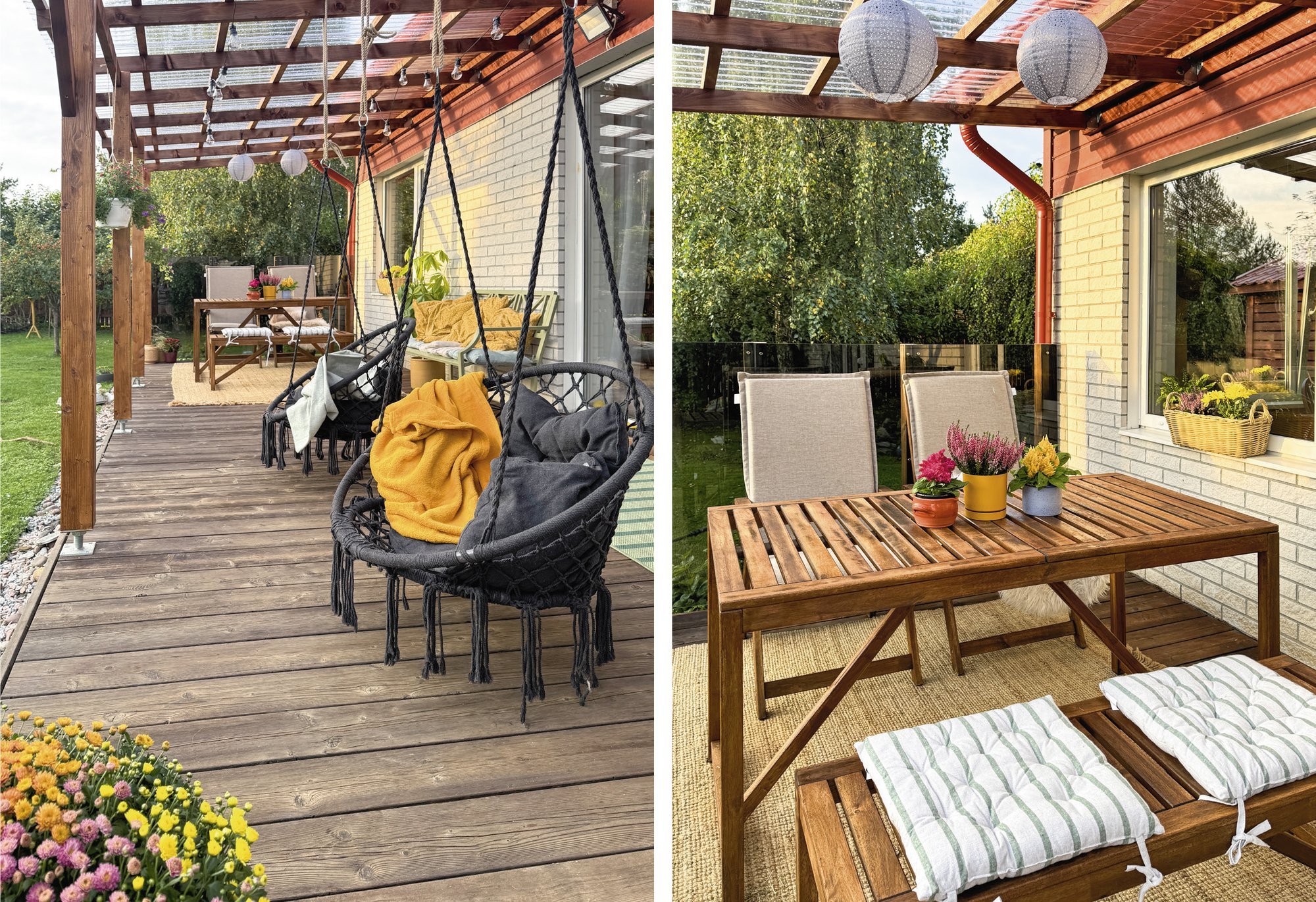 Ehitasime ühe päevaga terrassile katuse, see läks maksma 600 eurot