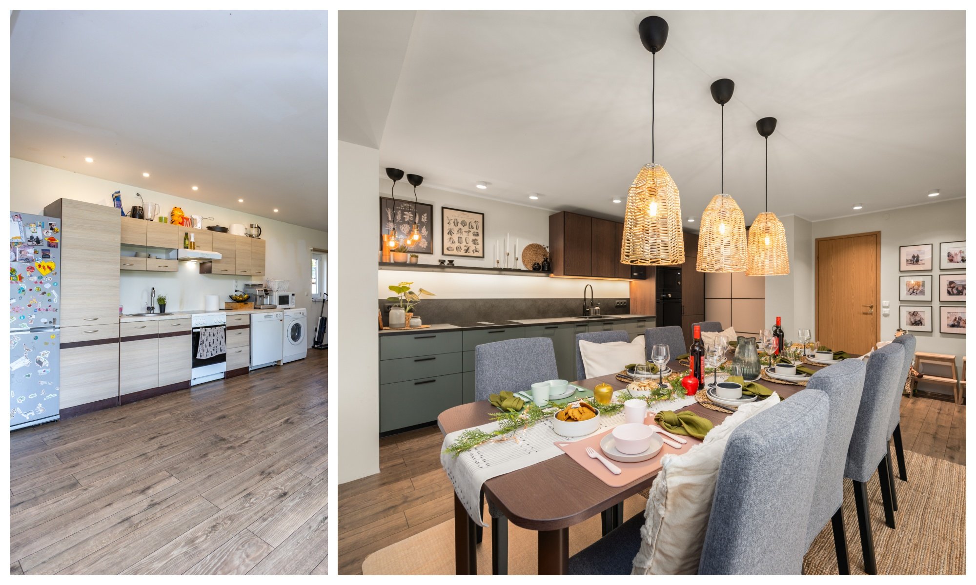 ENNE JA PÄRAST | Suure pere köök läbis sisekujundaja käe all hämmastava muutumise