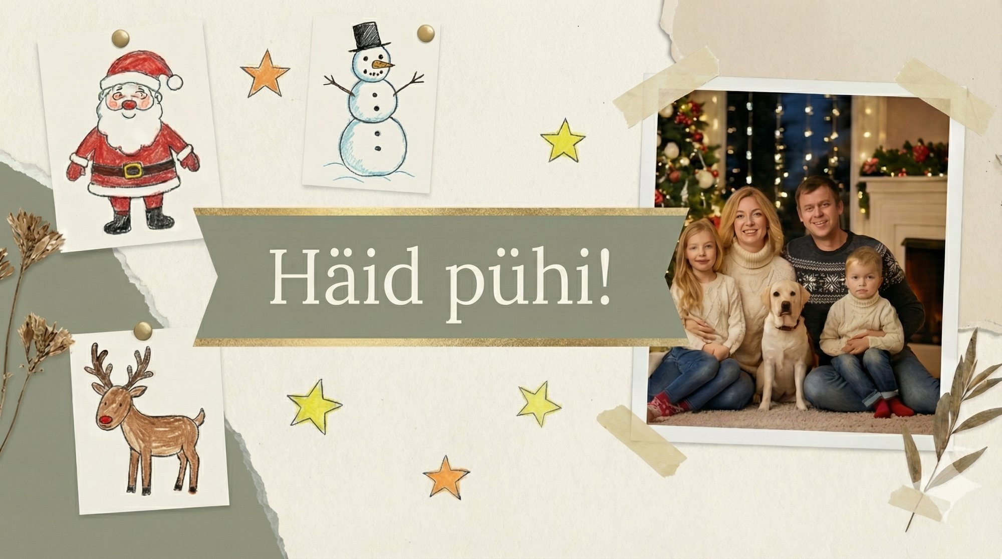 Vaata, kuidas luua tehisaru abil imeilus isikupärane jõulukaart