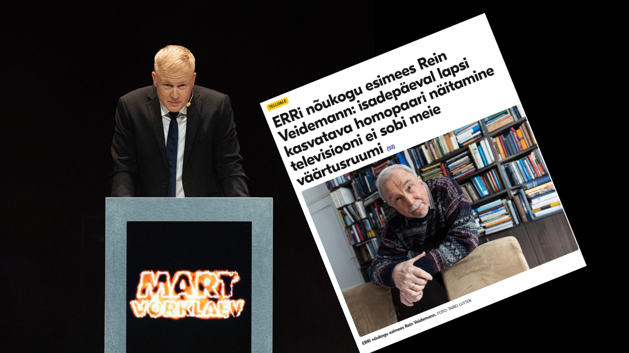 Mart Võrklaev: minu väärtusruumi ei mahu ERRi nõukogu esimees, kes halvustab tubli Eesti perekonda ning piirab vaba ajakirjandust