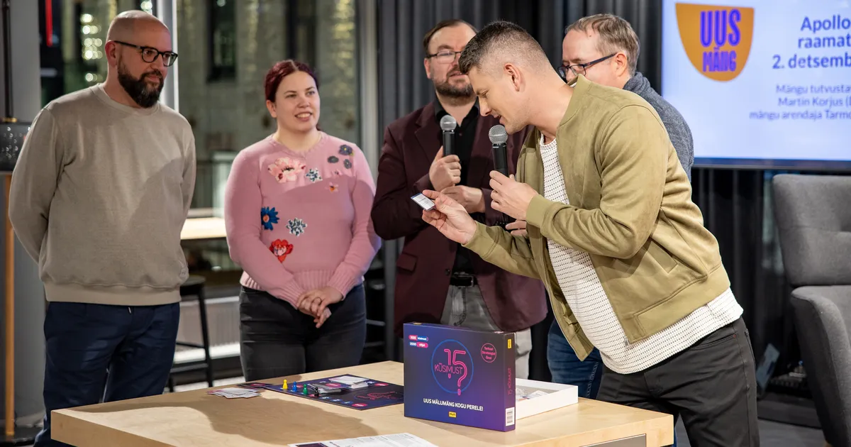 GALERII ⟩ Apollo Plazas tutvustati uut kodumaist lauamängu «15 Küsimust»