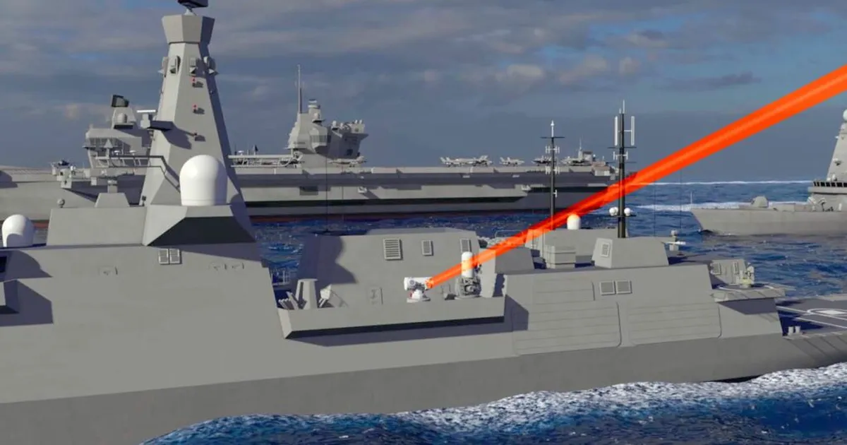 Brittide laserrelv nottis kiirelt liikuvaid droone – see jõuab laevadele aastaid enne lubatut