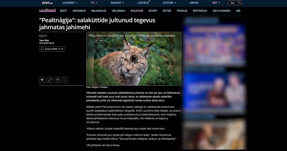 Pärnumaa jahinduse varjatud sõda: mis on salaküttimissüüdistuse tegelik taust?