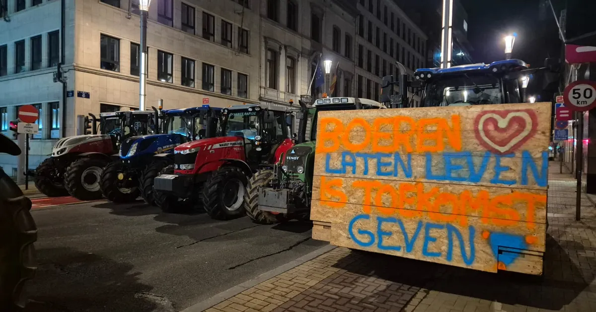 VIDEO PÕLLUMEESTE PROTESTILT ⟩ Vaata, mis toimub Brüsseli tänavatel