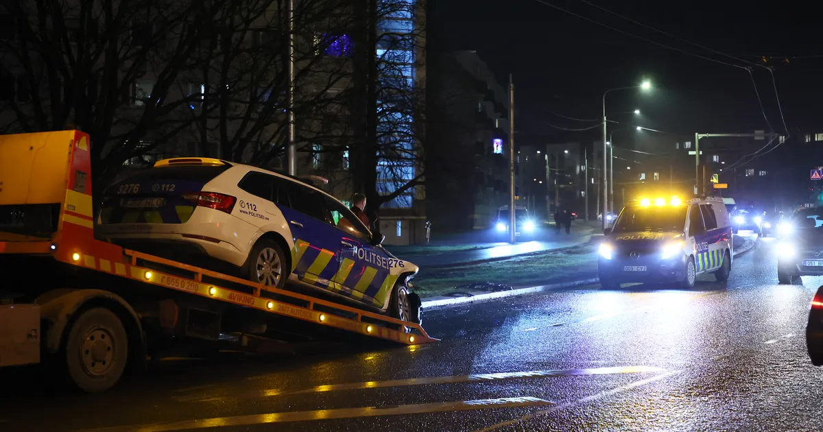 FOTOD JA VIDEO ⟩ Väljakutsele kiirustanud politseiautole sõideti sisse