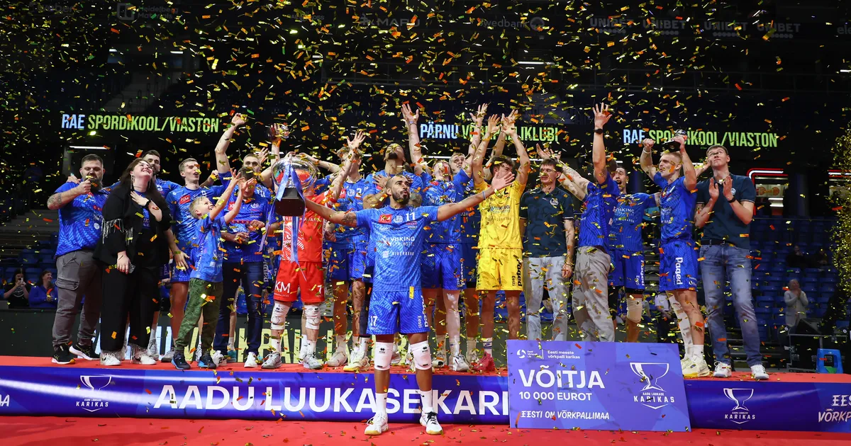 GALERII ⟩ Pärnu varises 2:0 eduseisus, ent võitis teist aastat järjest karika. Treener Vassiljev: lugesime Tartut piisavalt hästi