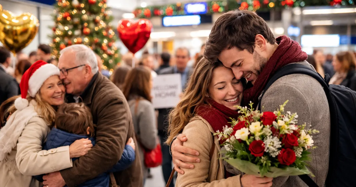 NAGU FILMIS ⟩ Pisarad ja kallistused: vaata, milline õhkkond valitseb pühadeaegses lennujaamas