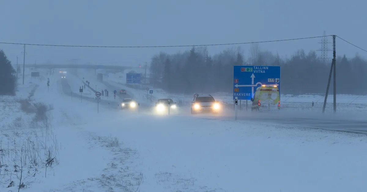 LUMEKAART ⟩ Kesk-Eesti ja Lääne-Virumaa on lumme mattunud