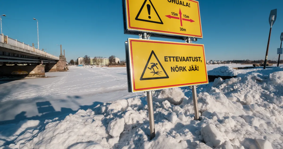 Siseveekogude jääle minek on alates kolmapäevast keelatud