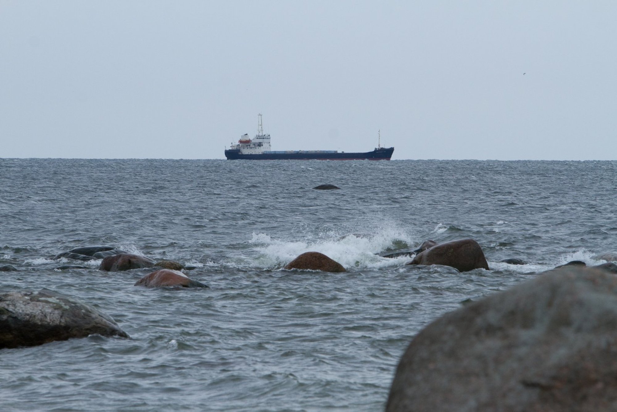 „Viikingid on jälle Saaremaa all!“ Sõrve poolsaare varjus ootab tormi möödumist rekordarv suuri kaubalaevu
