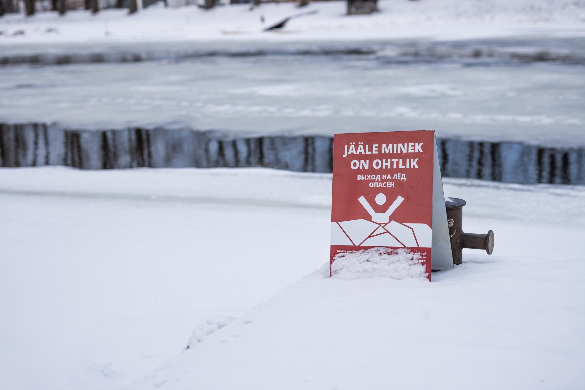 Hoiatus! Siseveekogude jääle minek on alates 31. detsembrist keelatud