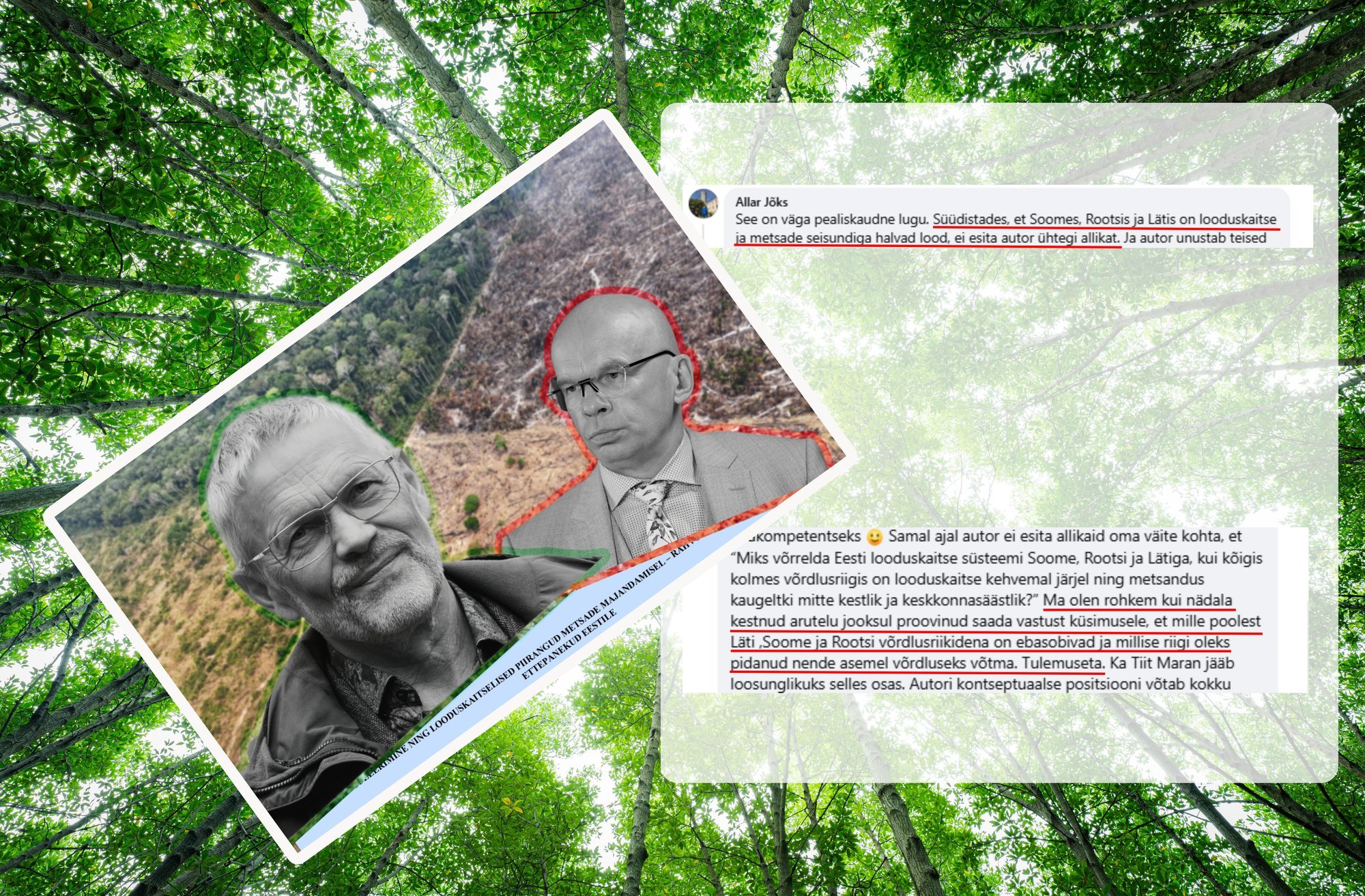 FAKTIKONTROLL| Kas Tiit Maranil on õigus, et Soomes, Rootsis ja Lätis on looduskaitse kehvemal järjel kui Eestis?