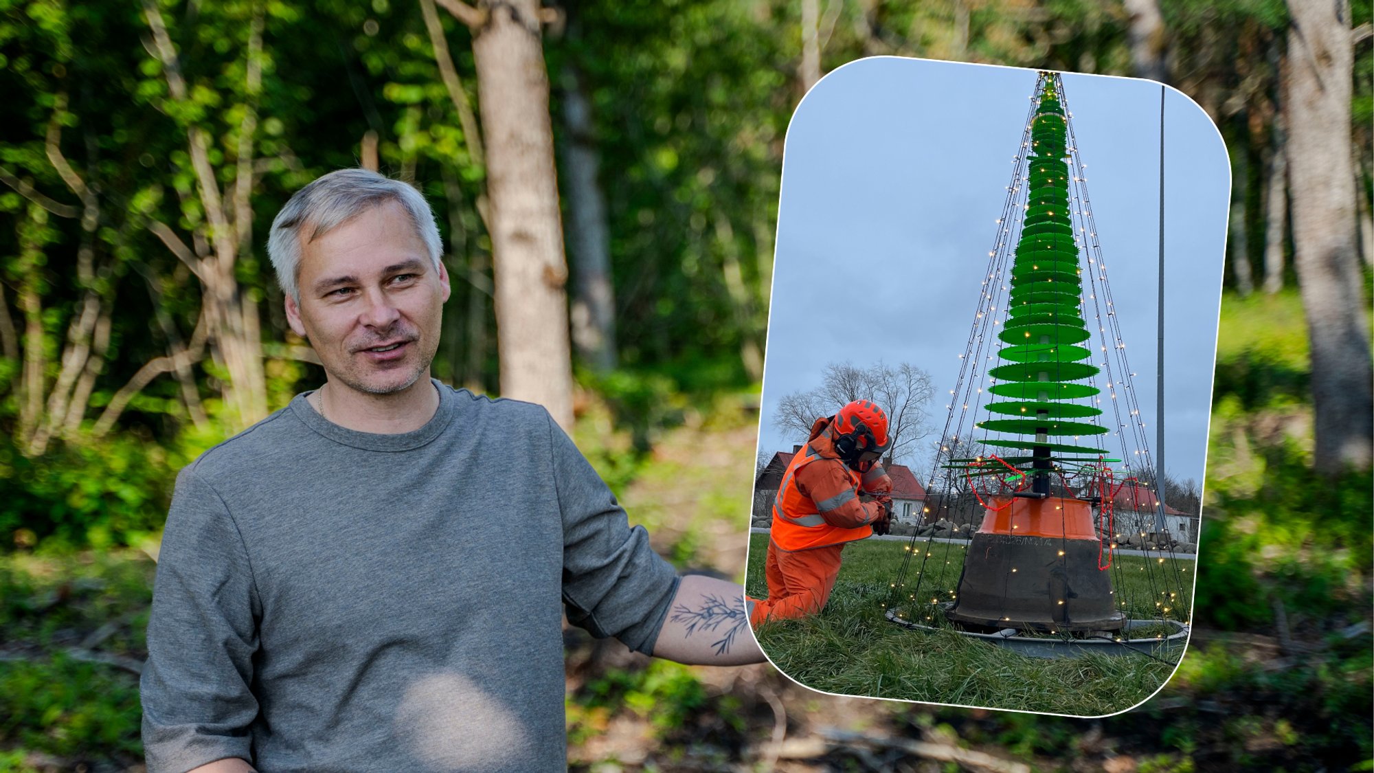 Virtsu sadama kapten tembutab jälle – sedapuhku sai püsti vimkaga jõulupuu