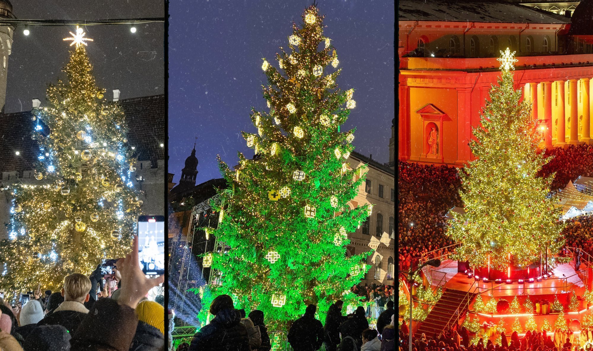 VÕRDLE | Tallinna tagasihoidlikkus ja Vilniuse suursugusus. Kuidas erinevad üksteisest Balti pealinnade jõulukuused?