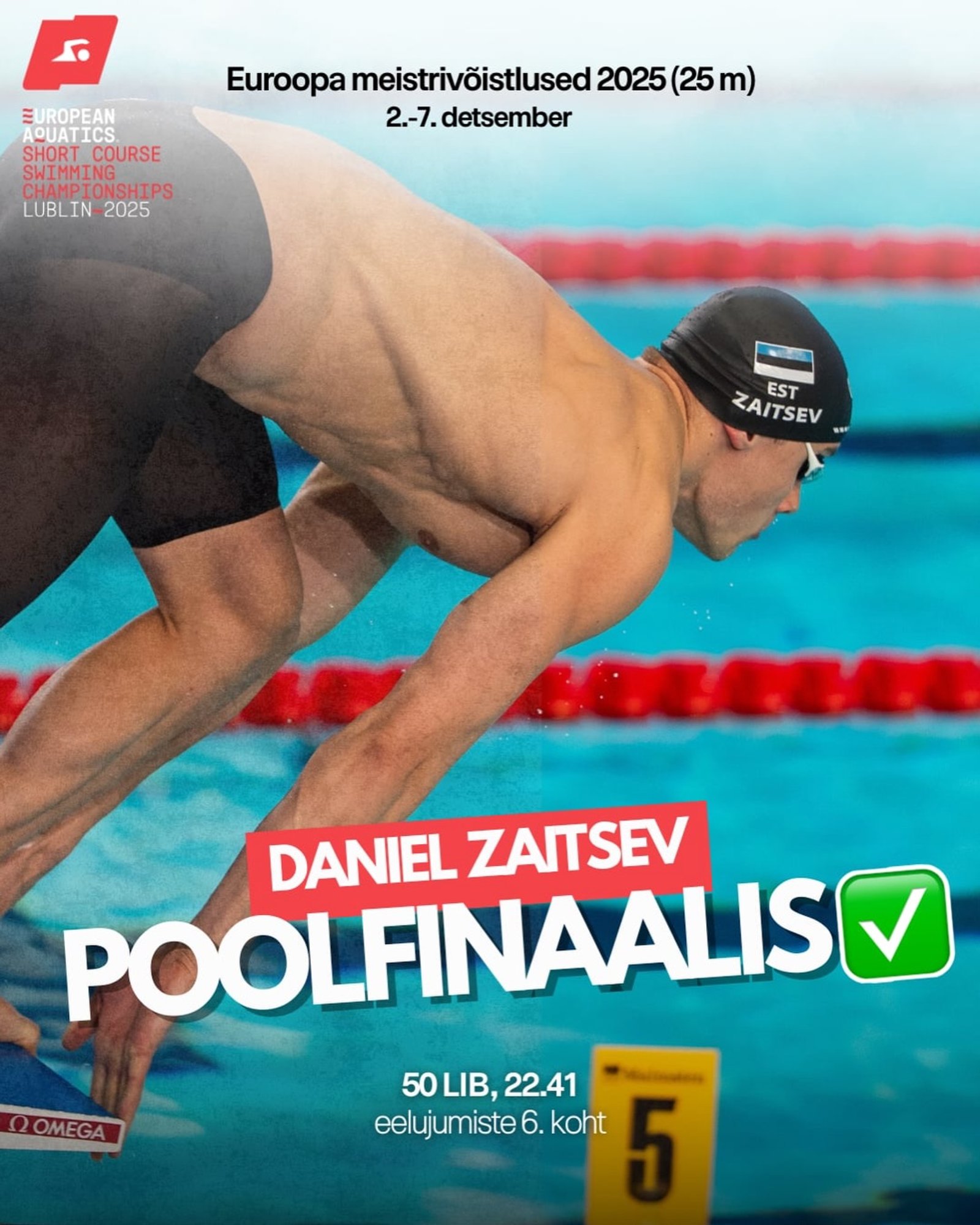 Jefimova ja rekordi ujunud Zaitsev pääsesid EMil kindlalt finaali