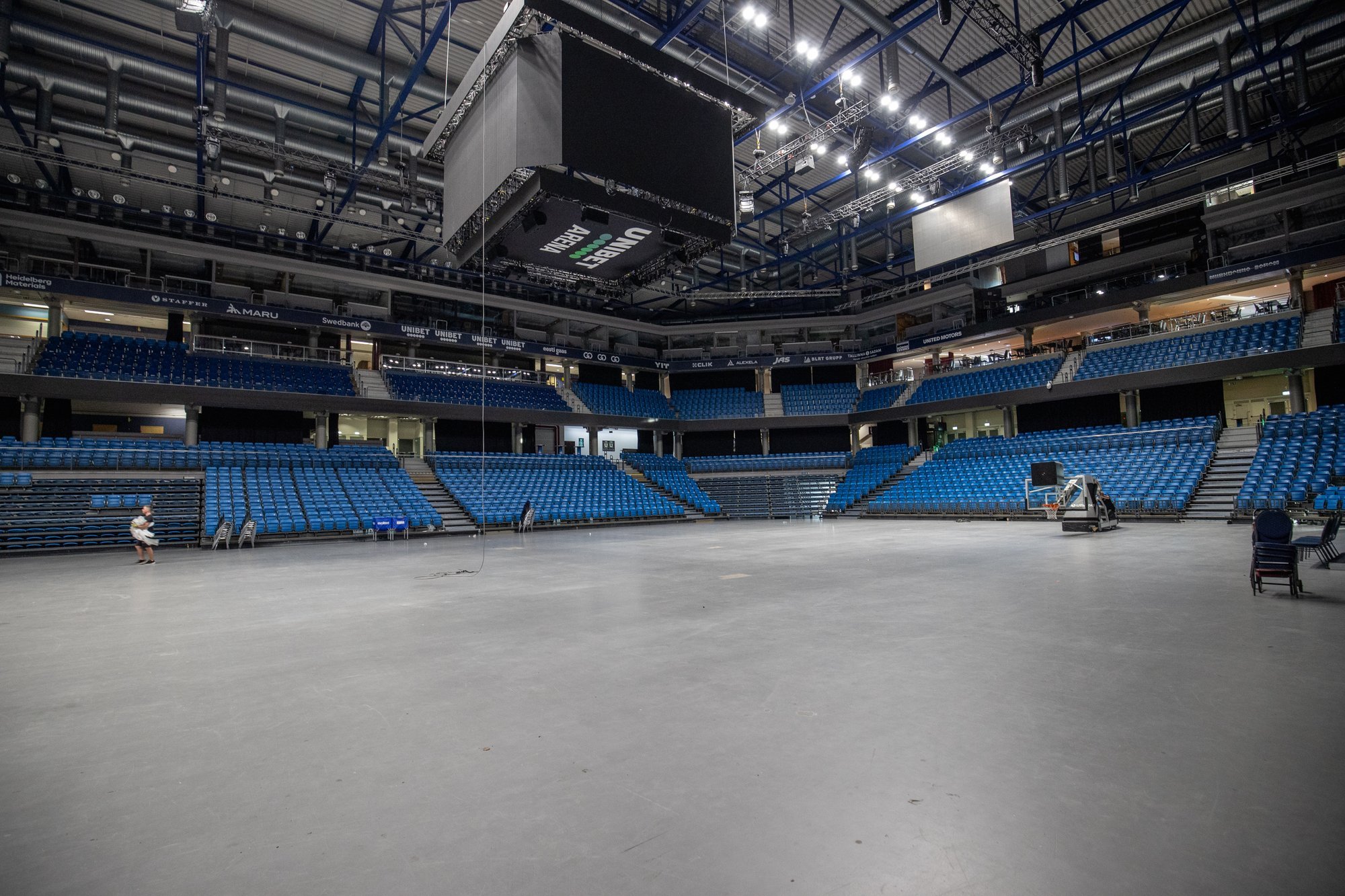 Kuidas saada Unibet Arena pärast kontserdit loetud tundide jooksul võrkpallifinaalideks valmis? „Tuleb magamata öö!“