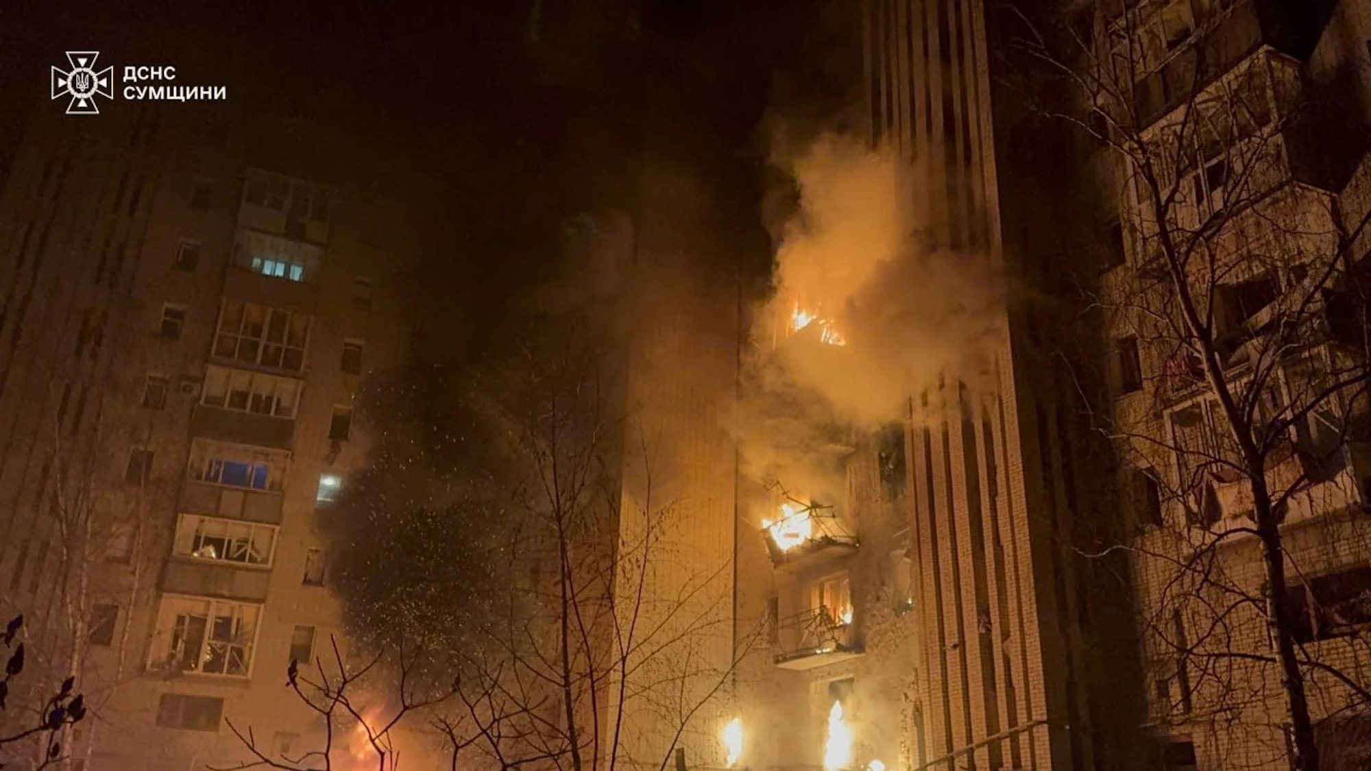 VIDEO | Vene armee droonid tabasid Ukrainas kõrghoonet, seitse inimest sai vigastada