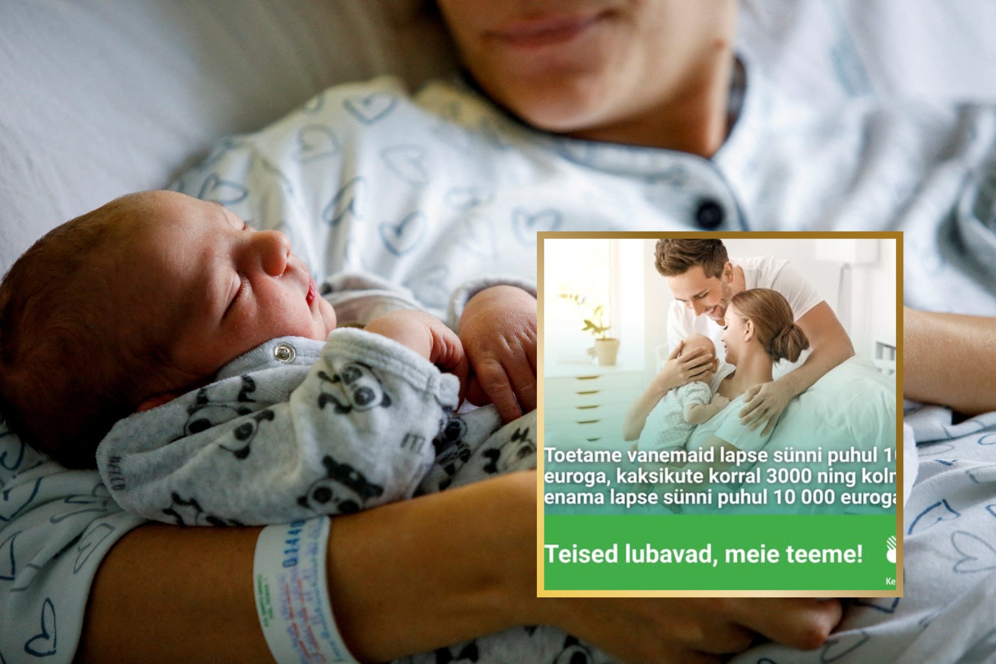 Tallinna uus linnavalitsus ei ole sünnitoetuseid siiani tõstnud