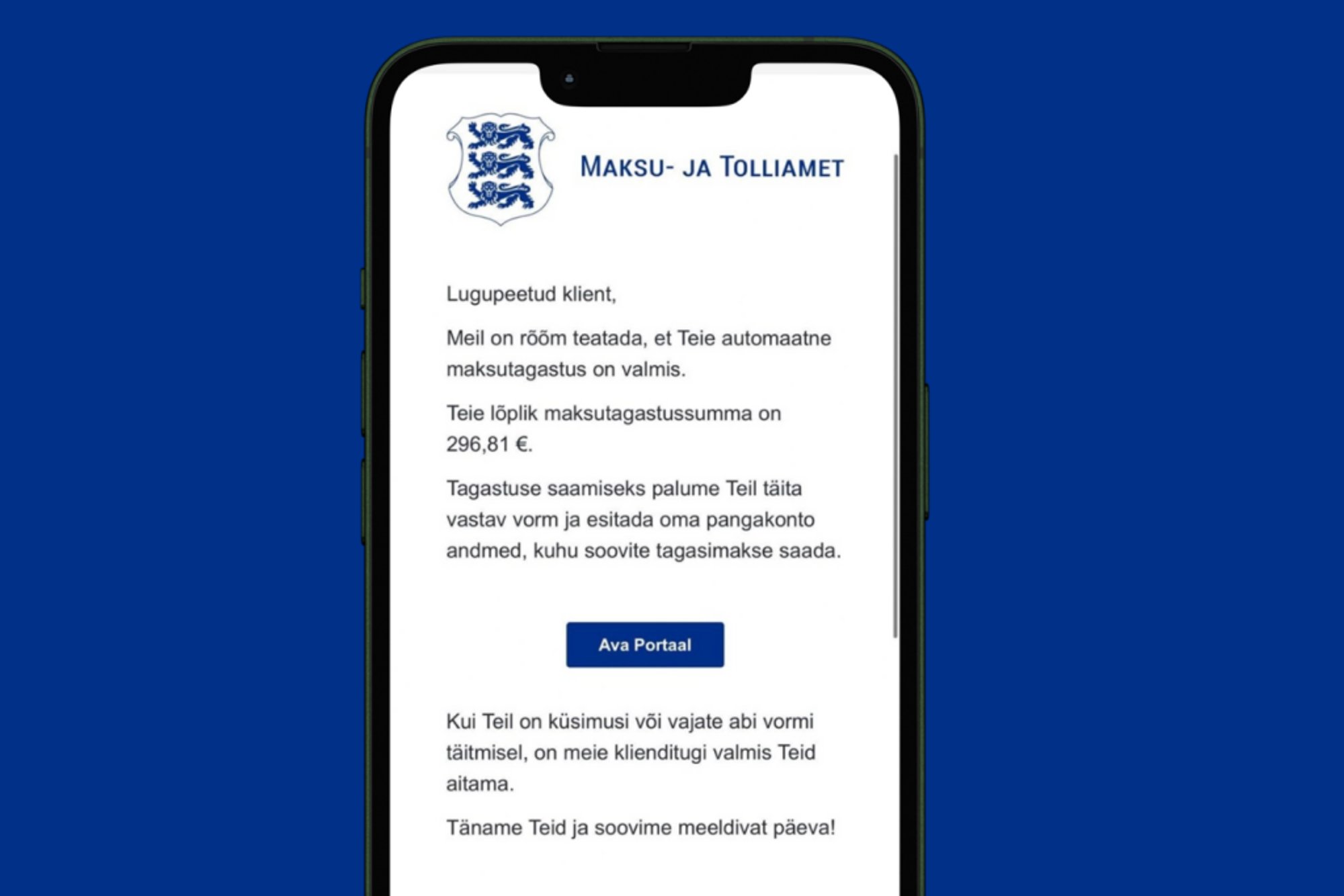 Petised saadavad õngitsuskirju, mis lubavad automaksutagastust. Kuidas petukirja ära tunda?