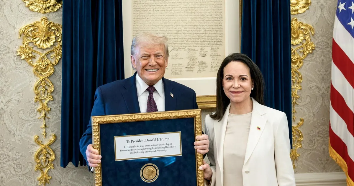 Venezuela opositsioonijuht andis oma Nobeli preemia Trumpile