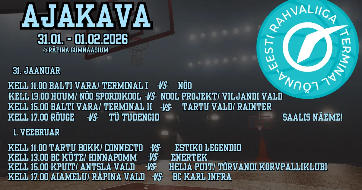 JÄRELVAADATAV ⟩ Terminal Lõuna-Eesti Rahvaliiga pühapäevased mängud