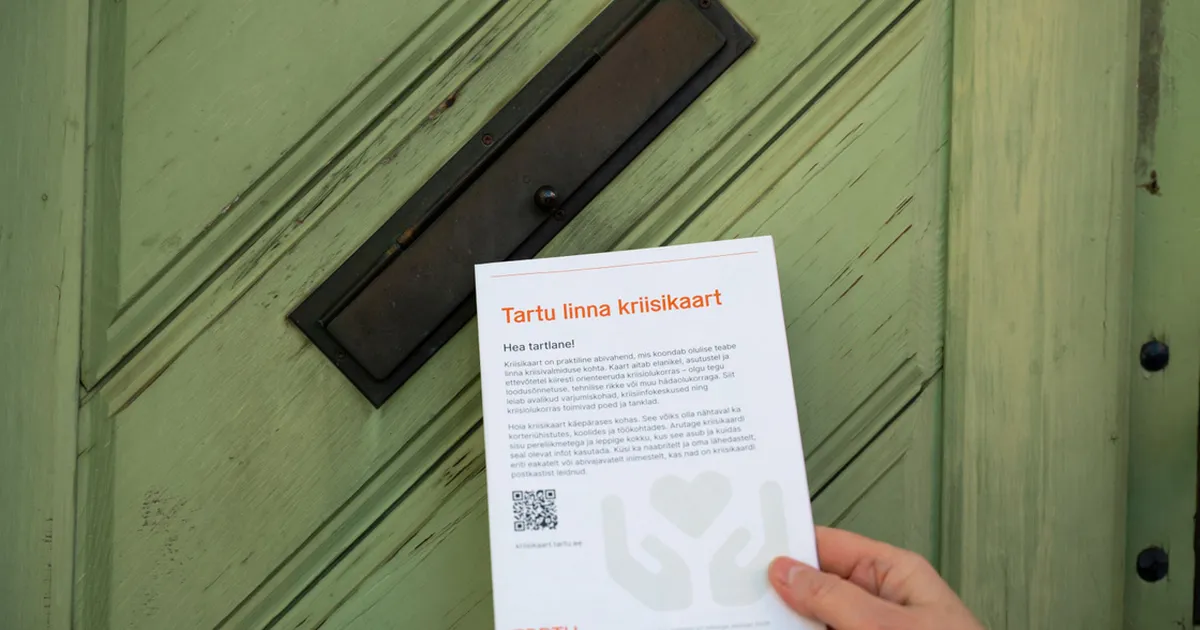 Tartlased saavad neil päevil otsepostiga kriisikaardid