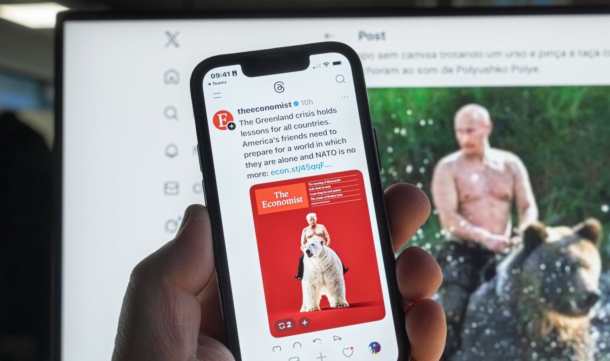 FOTO | Sotsiaalmeedia kihab: The Economisti kaanel on kujutatud Donald Trumpi viisil, mis meenutab Putini kuvandit